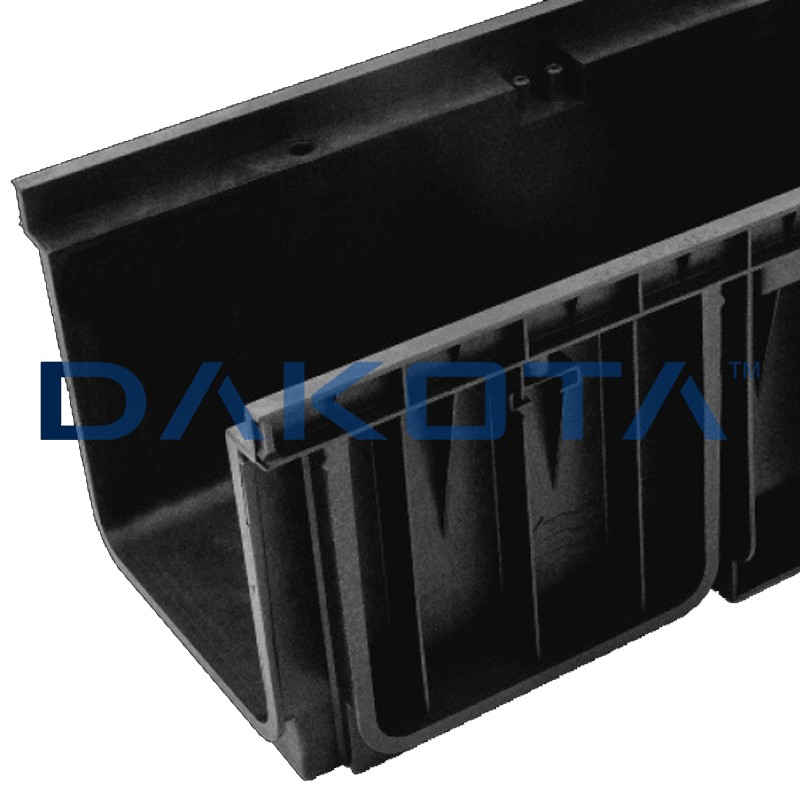 Canaletta di scolo Dakota Taurus 1mt 200x75 predisposta per profilo di rinforzo Dakota - 2