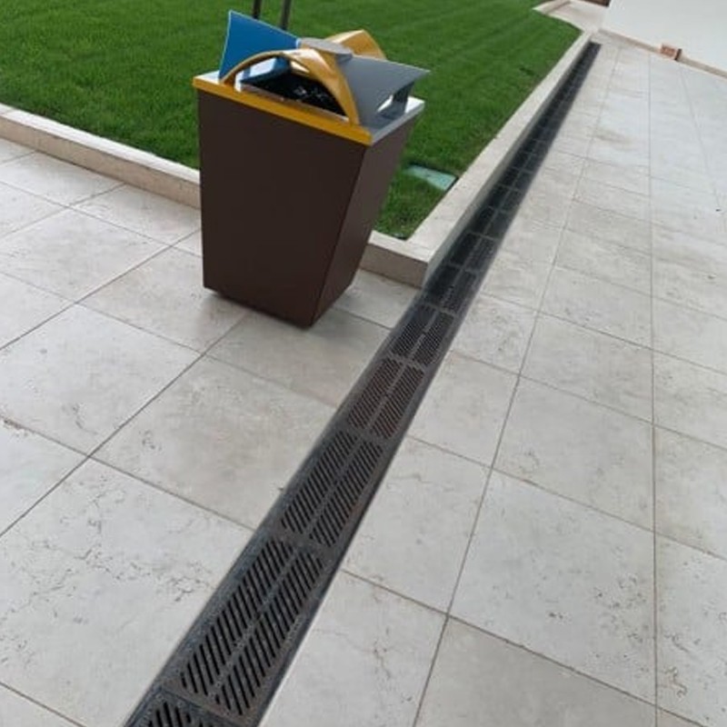 Canaletta di scolo Dakota Taurus 1mt 200x75 predisposta per profilo di rinforzo Dakota - 4