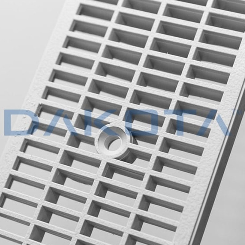 Dettaglio griglia Dakota Strong Antitacco in polipropilene per canalette Taurus 130