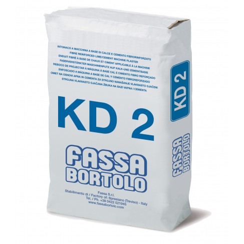 Intonaco cementizio Fassa KD2 fibrorinforzato (Sacco da 25 Kg) Fassa Bortolo - 1