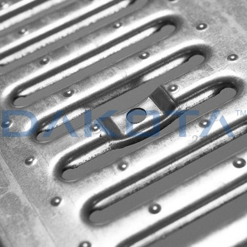 Griglia copribordo Dakota 1mt in acciaio zincato per canalette di scolo Taurus 130 Dakota - 5