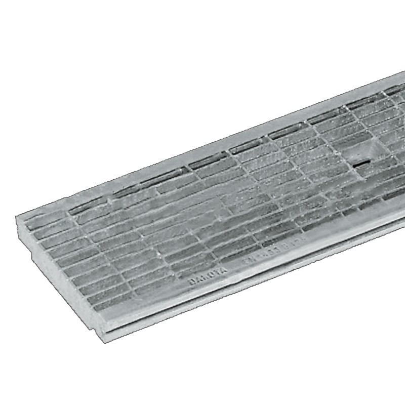 Griglia antitacco Dakota 1mt in acciaio zincato B125 per canalette di scolo Taurus 130 Dakota - 2