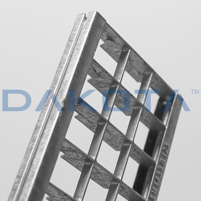 Griglia in acciaio zincato C250 Dakota 1mt 33x33 per canalette di scolo Taurus 130 Dakota - 3