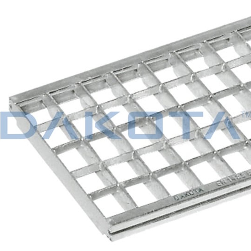 Griglia in acciaio zincato C250 Dakota 1mt 33x33 per canalette di scolo Taurus 130 Dakota - 6