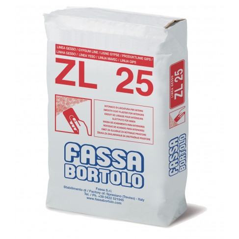 Lisciatura Fassa ZL 25 base calce gesso (Sacco da 25 Kg) Fassa Bortolo - 1