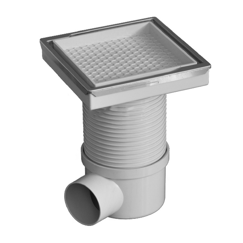 Chiusino sifonato Dakota con telaio per mattonelle, 115x115mm Dakota - 1