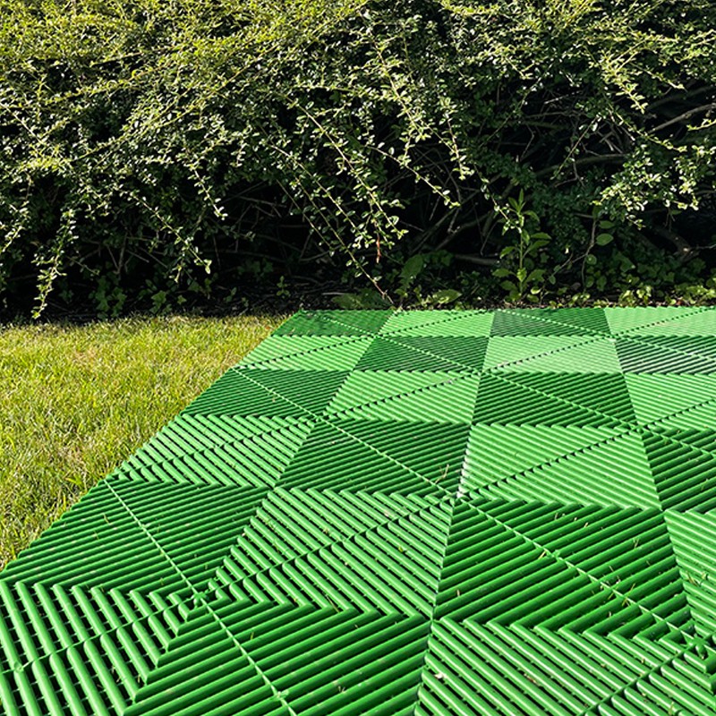 Mattonella drenante grigia 400x400x18mm per giardino ed aree esterne Dakota - 2