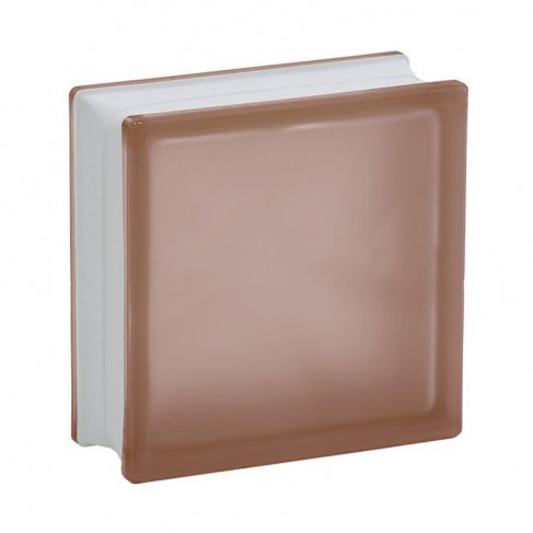 Mattone vetrocemento Dakota satinato rosa, 190x190x80mm (Confezione da 10 pezzi) Dakota - 1