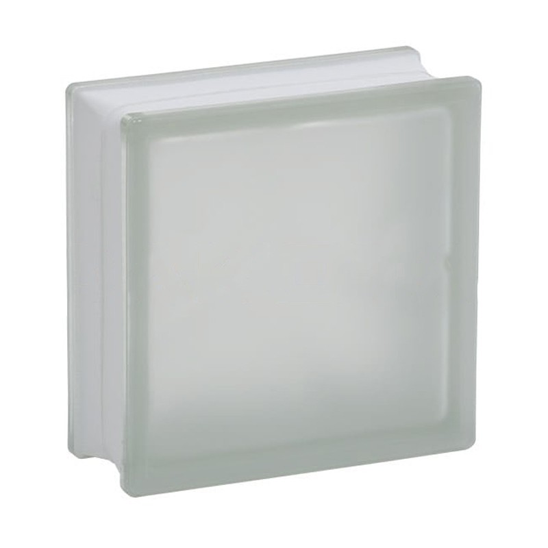 Mattone vetrocementeo Dakota satinato bianco, 190x190x80mm