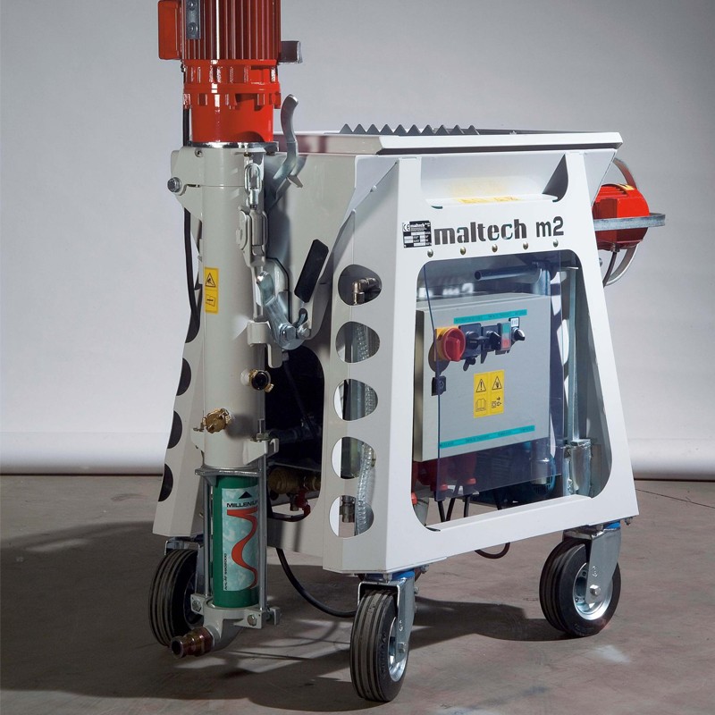 Intonacatrice trifase Maltech M2 per intonaci premiscelati, 5,5kW 400V MALTECH - 3