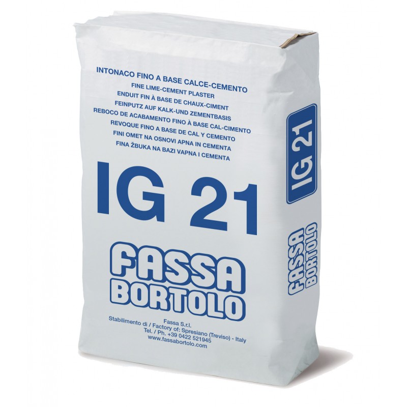 Intonaco Fassa IG21 bianco e grigio (Sacco da 25 Kg) Fassa Bortolo - 1