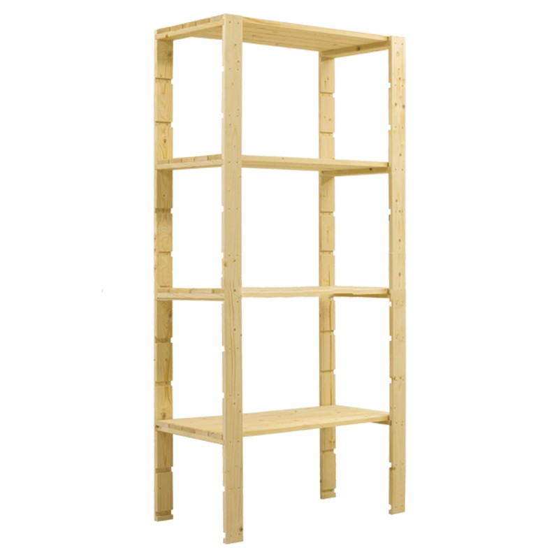 Scaffalatura Dakota Fat 4 ripiani in legno di abete bianco, 800x1700x400mm Dakota - 1