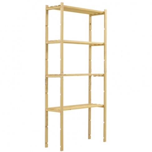 Scaffalatura Dakota Slim 4 ripiani in legno di abete bianco, 800x1700x300mm Dakota - 1