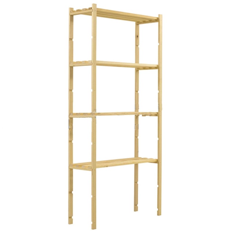 Scaffalatura Dakota Slim 4 ripiani in legno di abete bianco, 800x1700x300mm Dakota - 1