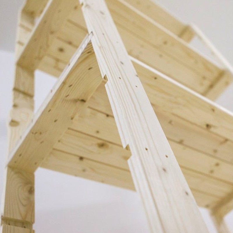 Scaffalatura Dakota Combo 5 ripiani in legno di abete bianco, 800x1700x400mm Dakota - 5