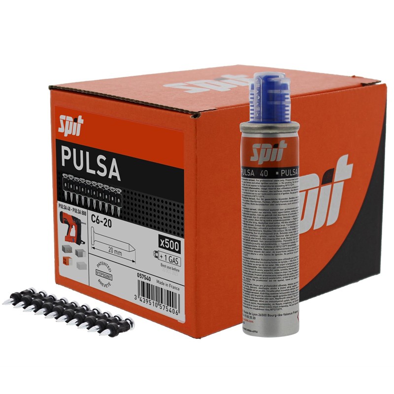 Chiodi in striscia Spit C6 P40/P80 per calcestruzzo e materiali teneri (500pz) Spit - 7