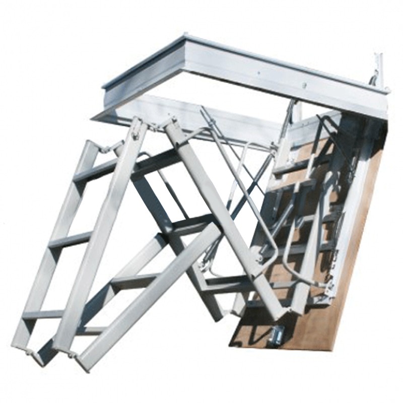 Scala retrattile a soffitto in acciaio Dakota ripiego a ginocchio, 700mm Dakota - 3