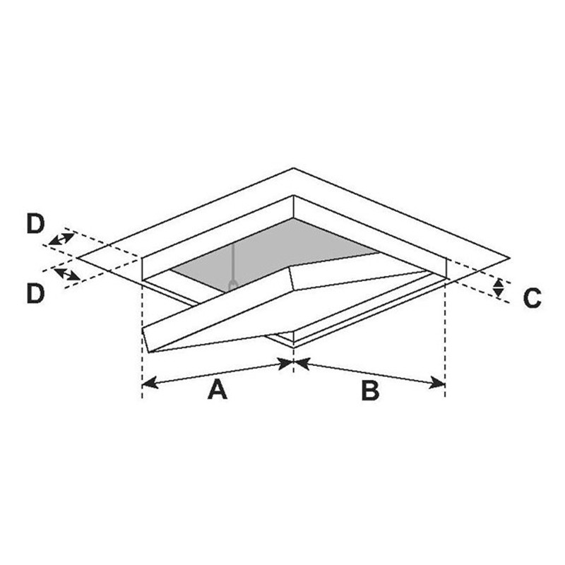 Botole d'ispezione per controsoffitto FF Systems F6 resistenti al fuoco EI60, Fireboard 30mm(2pz) FF Systems - 6