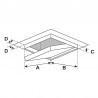 Botole d'ispezione per controsoffitto FF Systems F6 resistenti al fuoco EI60, Fireboard 30mm(2pz) FF Systems - 6