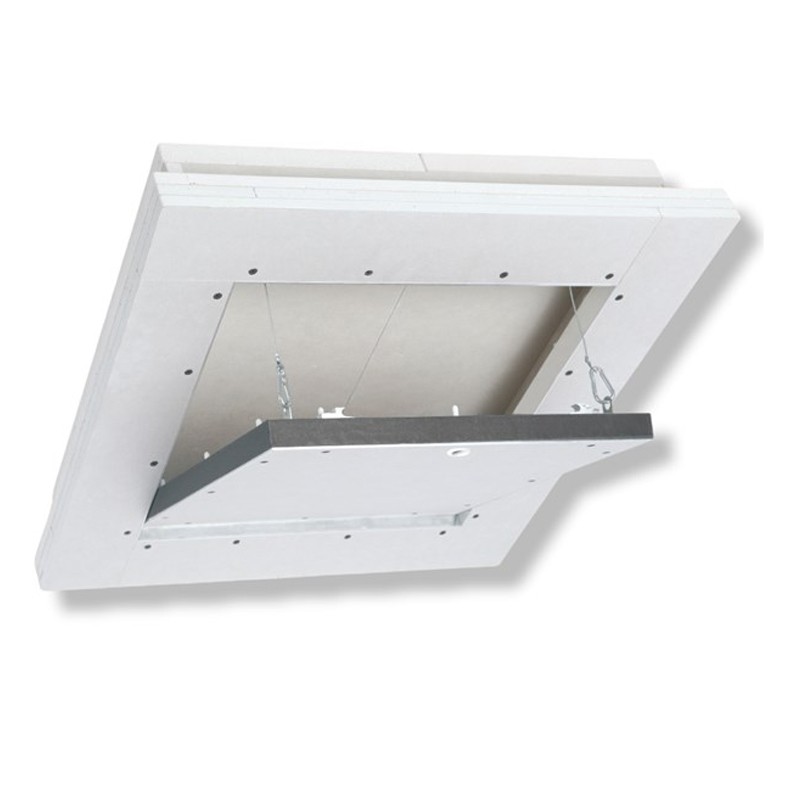 Botola d'ispezione per controsoffitto FF Systems F6 resistente al fuoco EI120, Fireboard 50mm FF Systems - 1