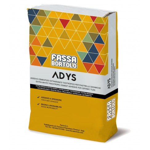 Adesivo monocomponente Fassa Adys extra-bianco (Sacco da 25 Kg) Fassa Bortolo - 1