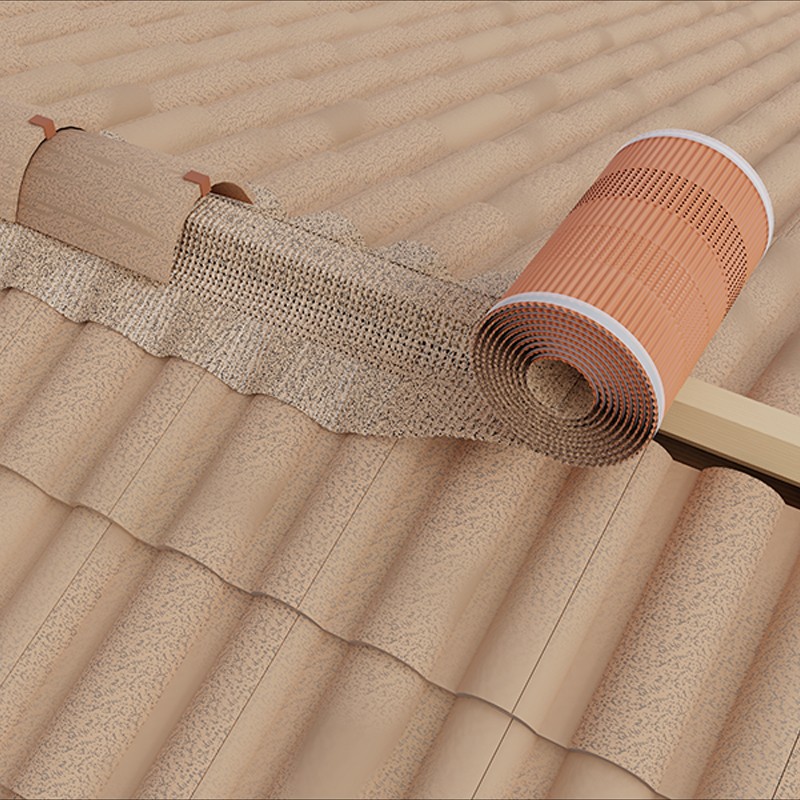 Installazione sottocolmo ventilato Riwega Tiroll Air beige antik