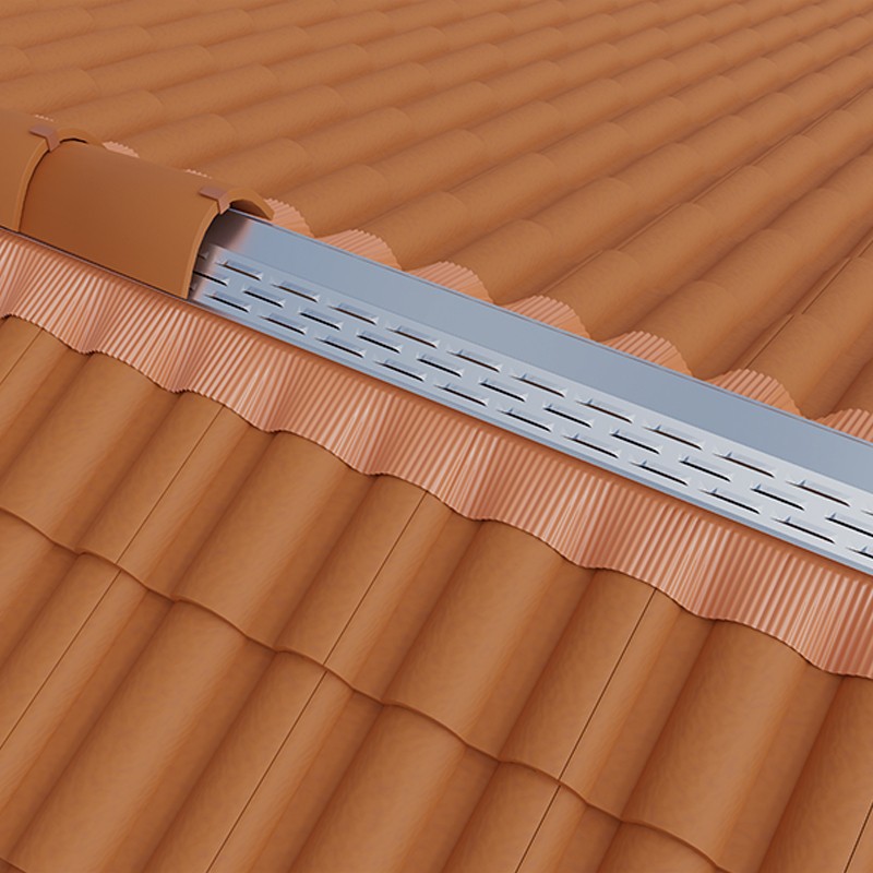 Installazione sottocolmo ventilato rigido Riwega Venti-tech Metal