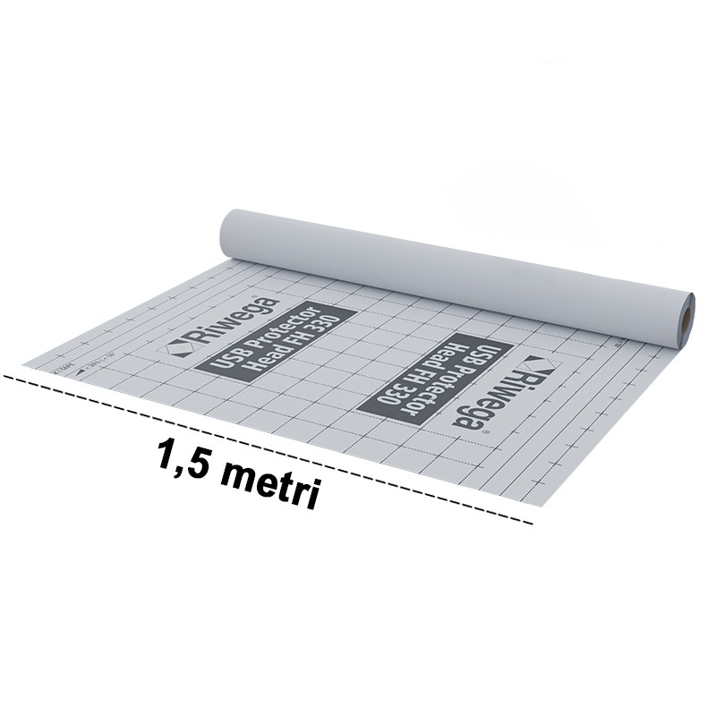 Membrana da tetto impermeabile traspirante Riwega USB Protector Head FH 330 TOP SK in PP doppia banda adesiva(rotolo 1,5x40mt) R