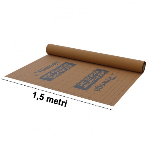 Membrana da tetto impermeabile traspirante Riwega USB Protector Head FH 240 TOP SK in PP doppia banda adesiva(rotolo 1,5x50mt) R