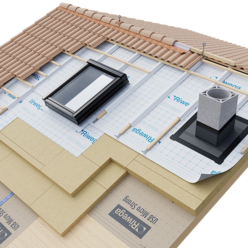 Membrana da tetto impermeabile traspirante Riwega USB Weld AS in PU (rotolo 3x30 metri) Riwega - 2