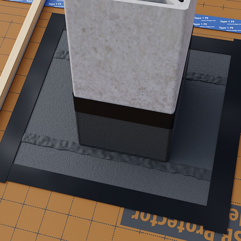 Membrana da tetto impermeabile traspirante Riwega USB Fire Zero in PP (rotolo 1,1x20 metri) Riwega - 2