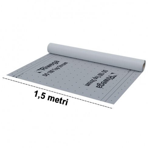 Membrana da tetto impermeabile traspirante Riwega DO 180 Top Stream in PP (rotolo 1,5x50 metri) Riwega - 1