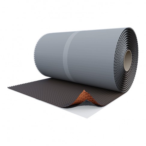 Raccordo per camino Riwega ROLL Flex TOP - Pb marrone in piombo e butile (rotolo da 5 metri) Riwega - 1