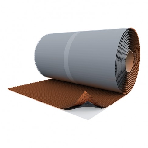 Raccordo per camino Riwega ROLL Flex TOP - Pb rosso-marrone in piombo e butile (rotolo da 5 metri) Riwega - 1