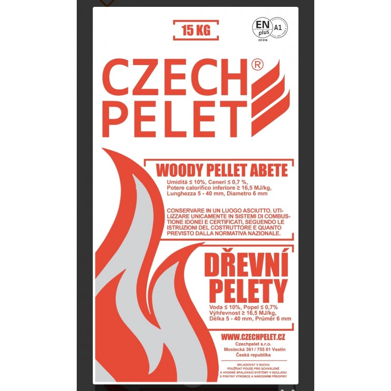 Pellet A1 Enplus Czech Pellet (15 Kg a sacco) Gmg Austria - 1