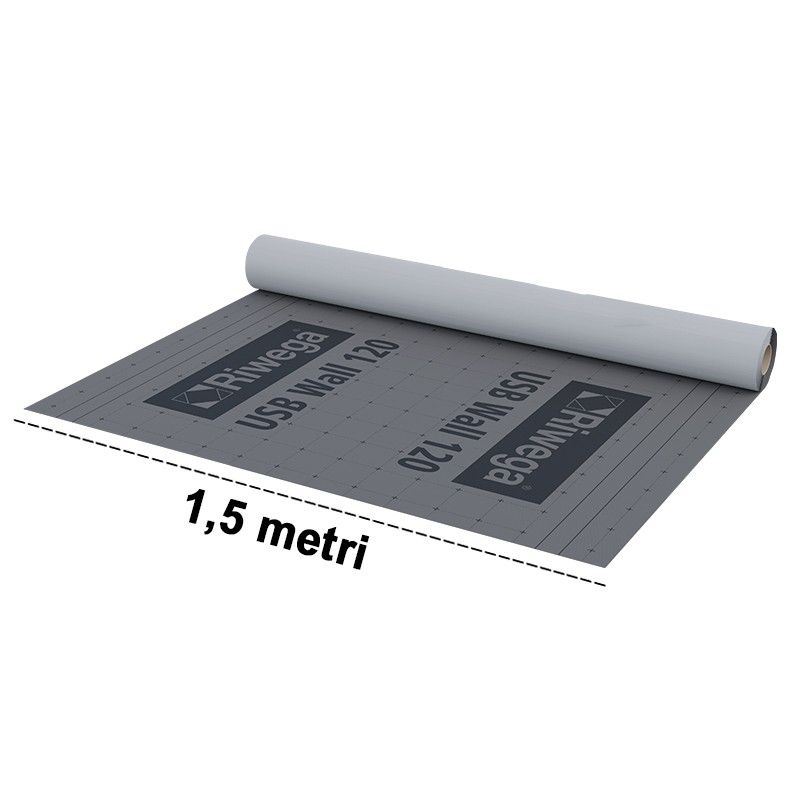 Membrana da parete impermeabile traspirante Riwega USB Wall 120 in PP (rotolo 1,5x50 metri) Riwega - 1