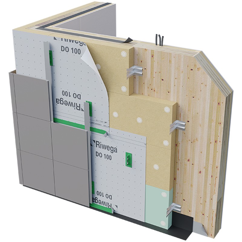 Membrana traspirante da parete Riwega USB DO 100 a grammatura ultra leggera (rotolo 3x50 metri) Riwega - 2