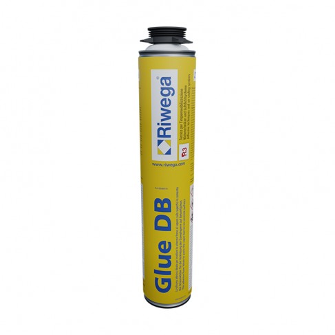 Schiuma adesiva Riwega Glue DB per schermi e membrane traspiranti su superfici in cemento, bomboletta da 750ml (12pz) Riwega - 1