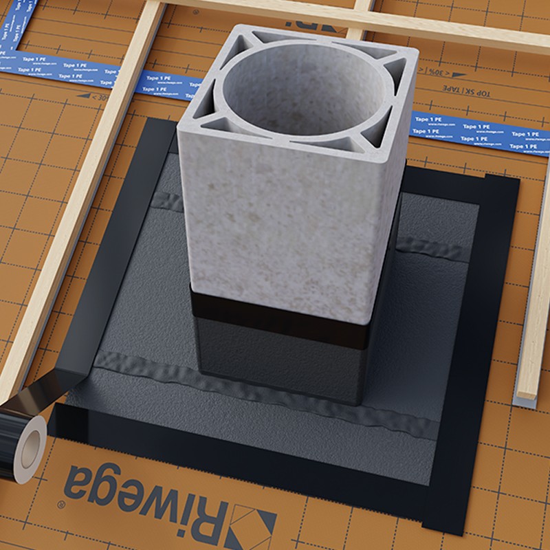 Bande adesive butiliche Coll Fire B Riwega resistente al fuoco (rotolo 60mm x 10m) (10pz) Riwega - 2