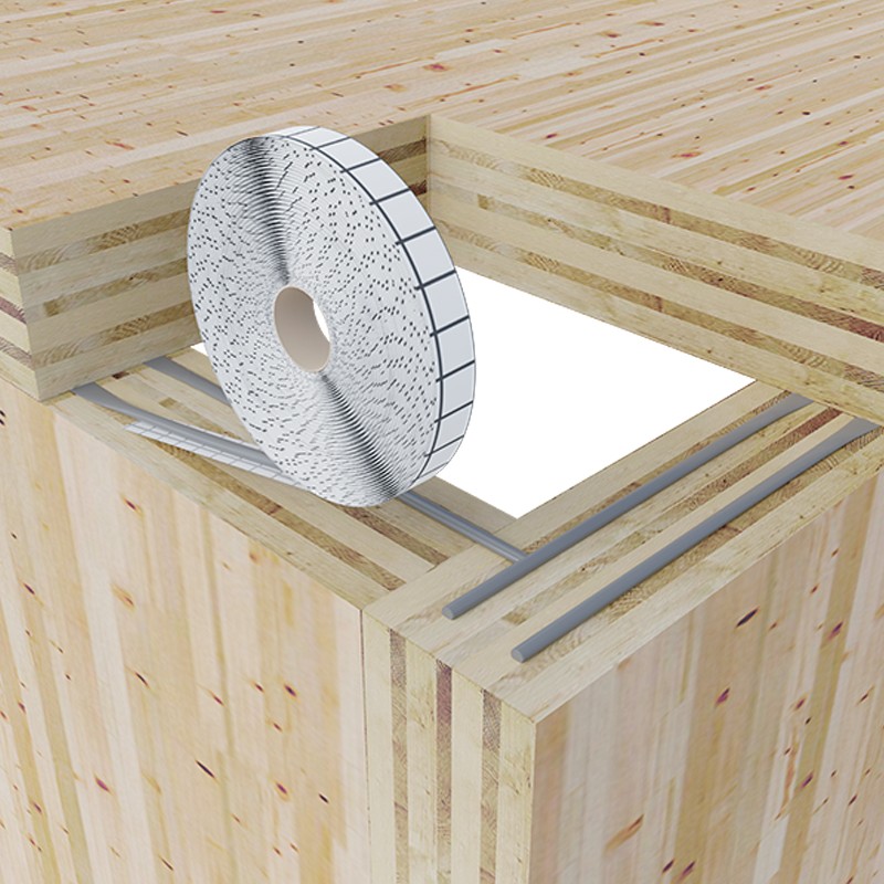 Cordini adesivi butilici Tape 2 CO Riwega sigillatura superfici in legno (rotolo 6mm x 7m) (22pz) Riwega - 2