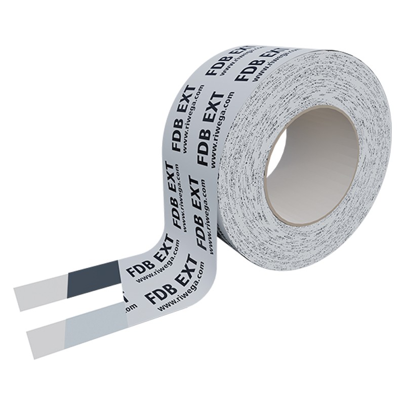Nastri adesivi traspiranti FDB EXT AC+BU Riwega per serramenti esterni banda acrilica/butilica (75mmx25m) (5pz) Riwega - 1