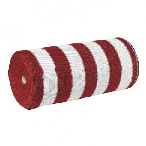 Rete tessuta oscurante bicolore Dakota a maglia in piattina per ponteggi, rotolo 2x100metri Dakota - 1