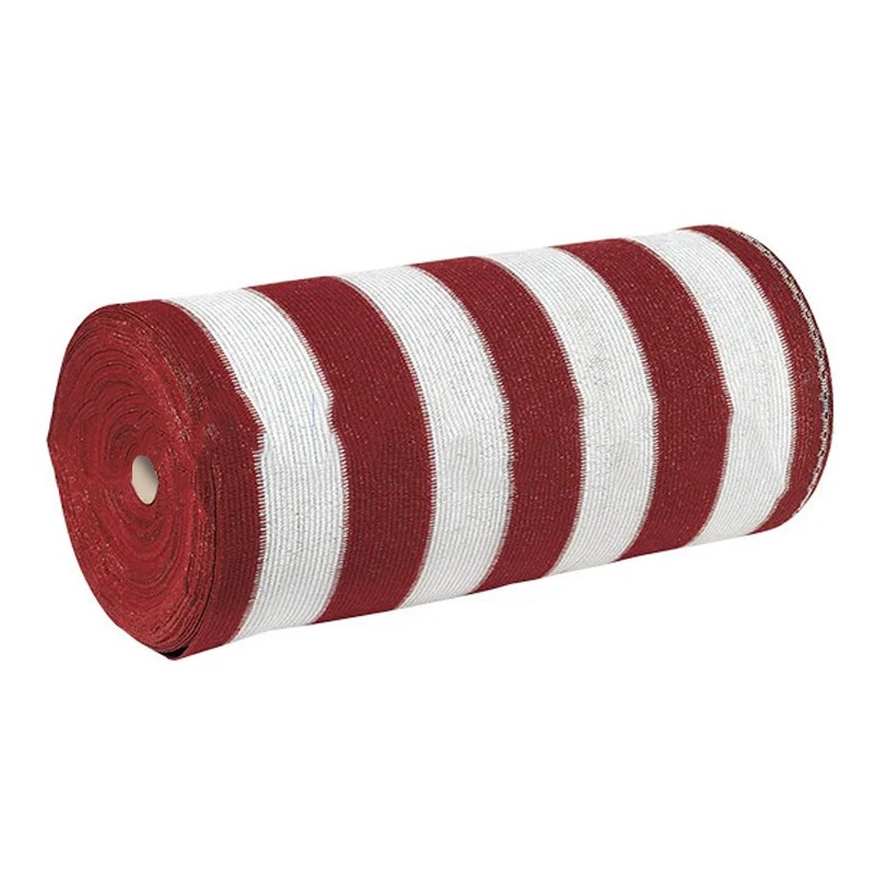 Rete tessuta oscurante bicolore Dakota a maglia in piattina per ponteggi, rotolo 2x100metri Dakota - 1