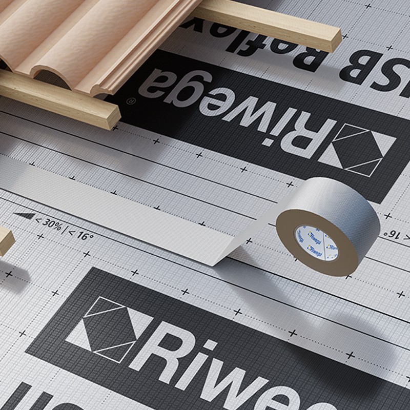 Bande adesive acriliche Riwega Tape Reflex con superficie riflettente (rotolo 80mmx25m)(6pz) Riwega - 2