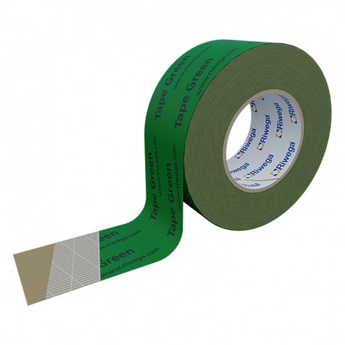 Bande adesive acriliche Riwega Tape Green 60 sigillatura schermi al vapore e legno (rotolo 60mmx25m)(10pz) Riwega - 1
