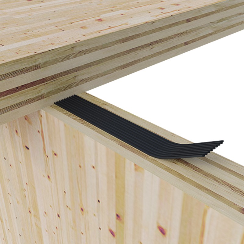 Guarnizioni di tenuta Riwega GAE STG Double antivibrazioni su strutture in legno (rotolo 85mmx25m)(12pz) Riwega - 2