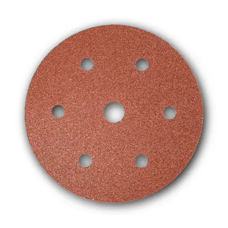 Disco abrasivo forato in carta Rurmec DC 60-225 per carteggiatura Ø225 mm grana 60 (50pz) Rurmec - 1